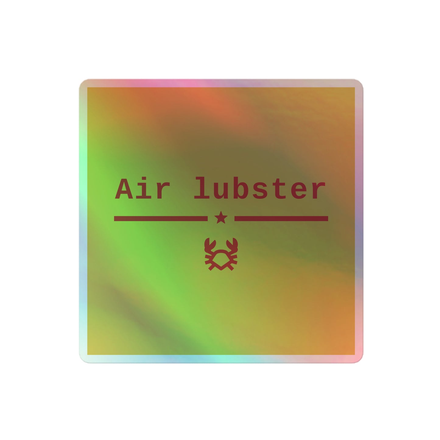 Air Lubster  ロゴ ホログラフステッカー